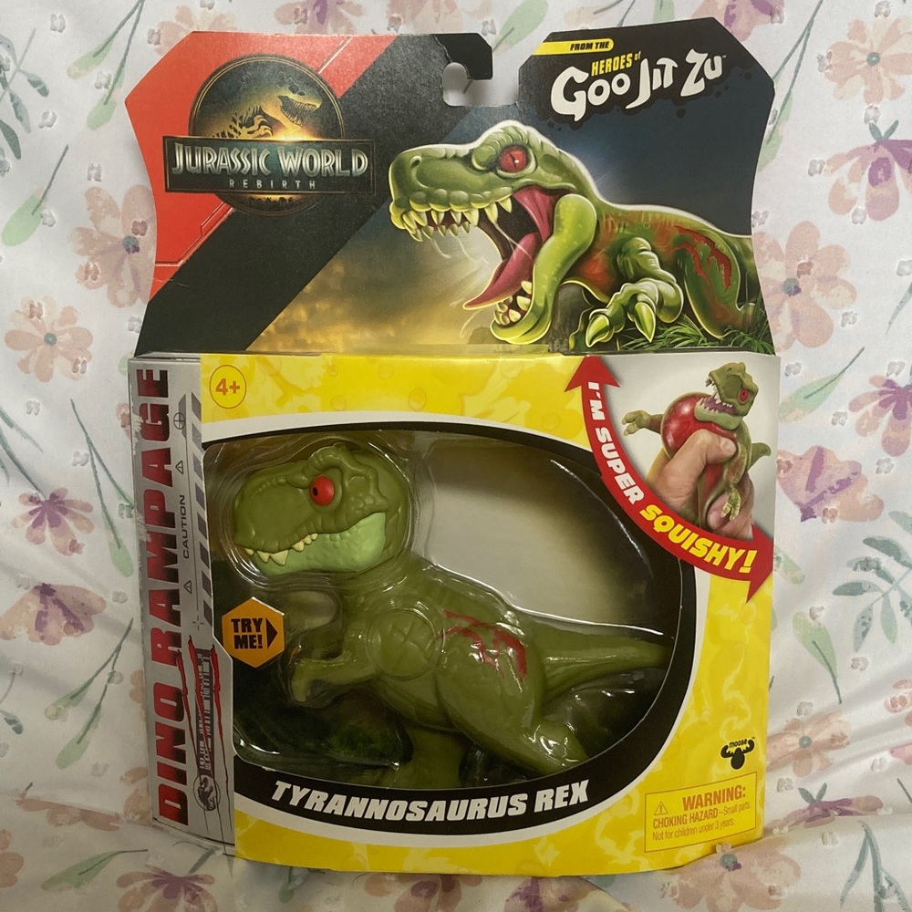 NEW- Tyrannosaurus Rex T-Rex Heroes of Goo Jit Zu Jurassic World Rebirth Figure